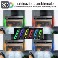 Cappa aspirante 90cm design a specchio PLOOM9005M...