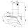 Cappa aspirante 90cm design a specchio PLOOM9005M Illuminazione ambientale RGBW