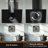 Cappa aspirante 90cm TRIO9025S