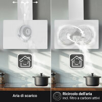 Cappa aspirante 60cm TRIO6025W