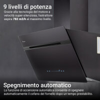 Cappa aspirante 60cm AURORA6005FB Illuminazione ambientale RGBW