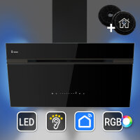 Cappa aspirante 90cm AURORA9005FB Illuminazione...
