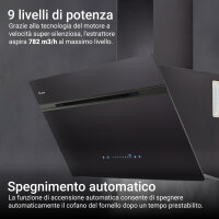 Cooker hood 90cm AURORA9005FB RGBW ambient lighting