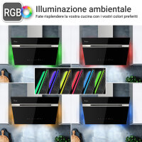 Cappa aspirante 60cm AURORA6005SE Illuminazione...