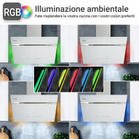 Cappa aspirante 60cm AURORA6005WED Illuminazione...