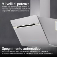 Cappa aspirante 60cm AURORA6005WED Illuminazione ambientale RGBW
