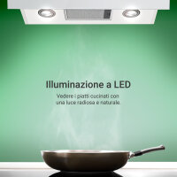 Cappa aspirante 60cm AURORA6005WED Illuminazione ambientale RGBW