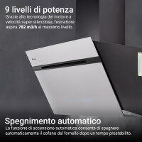 Cappa aspirante 60cm AURORA6005SW Illuminazione ambientale RGBW