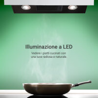 Cappa aspirante 60cm AURORA6005SW Illuminazione ambientale RGBW