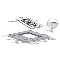Gas Hob self-sufficient G302G