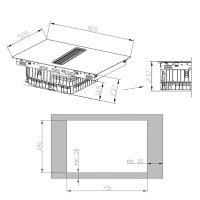 Piano Cottura Induzione autosufficiente IND800DRAFT
