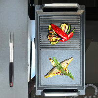 BBQ20 Piastra grill Piastra grill per piani di cottura a induzione 20x36