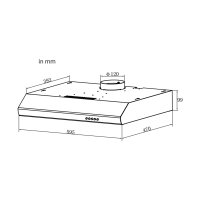 Cooker hood 60cm UBH600S