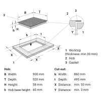 Piano cottura in vetroceramica autonomo CH9005RL