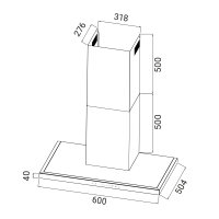 Cappa aspirante 60cm FLAT6006ED