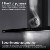 Cappa aspirante 90cm FLAT9006S