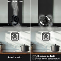 Cappa aspirante 90cm FLAT9006S