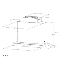 Cappa aspirante 60cm TEL500
