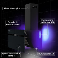 Cooker hood 60cm STYLE6005SMAO RGBW ambient lighting