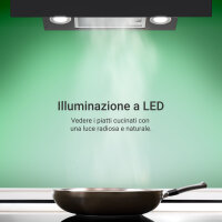Cooker hood 60cm STYLE6005SMAO RGBW ambient lighting