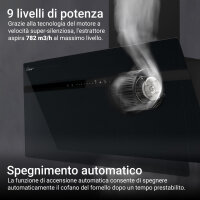 Cooker hood 60cm STYLE6005SMAO RGBW ambient lighting