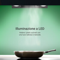 Cappa aspirante 80cm STYLE8005SMAO Illuminazione ambientale RGBW