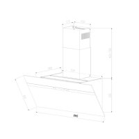 Cappa aspirante 90cm STYLE9005SMAO Illuminazione ambientale RGBW