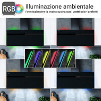 Cappa aspirante 90cm STYLE9005SMAO Illuminazione ambientale RGBW