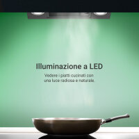 Cappa aspirante 90cm STYLE9005SMAO Illuminazione ambientale RGBW