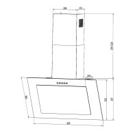 Cappa aspirante 60cm VTH601ED
