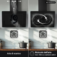 Cappa aspirante 60cm VTH601ED