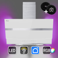 Cappa aspirante 90cm HERMES8005WM Illuminazione...
