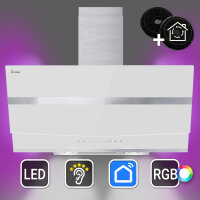 Cappa aspirante 90cm HERMES9005WM Illuminazione...