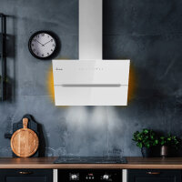Dunstabzugshaube 80cm ECCO8005WM RGBW Ambientebeleuchtung