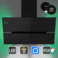 Cooker hood 90cm ECCO9005SM RGBW ambient lighting