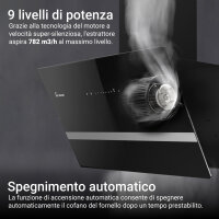 Cappa aspirante 60cm EASY6005SM Illuminazione ambientale RGBW