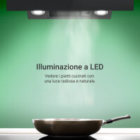Cappa aspirante 60cm EASY6005SM Illuminazione ambientale RGBW