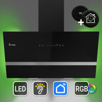 Cappa aspirante 90cm EASY9005SM Illuminazione ambientale...