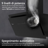Cappa aspirante 60cm SOLO6005SM Illuminazione ambientale RGBW